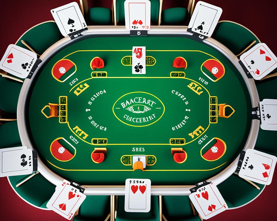 baccarat table layout