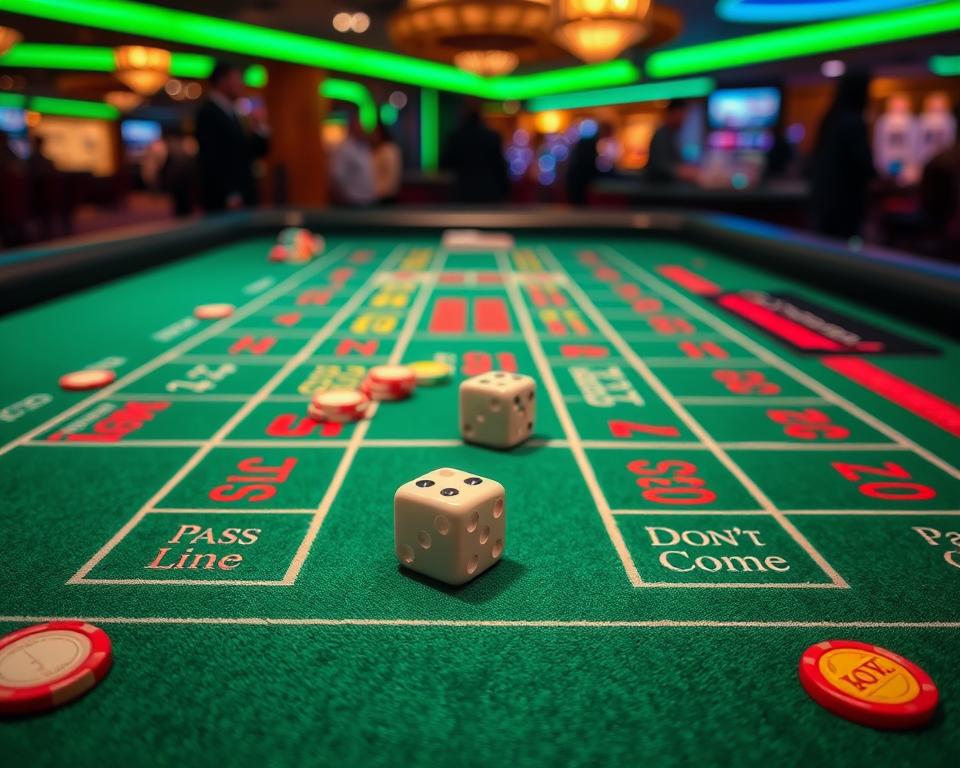 craps table layout